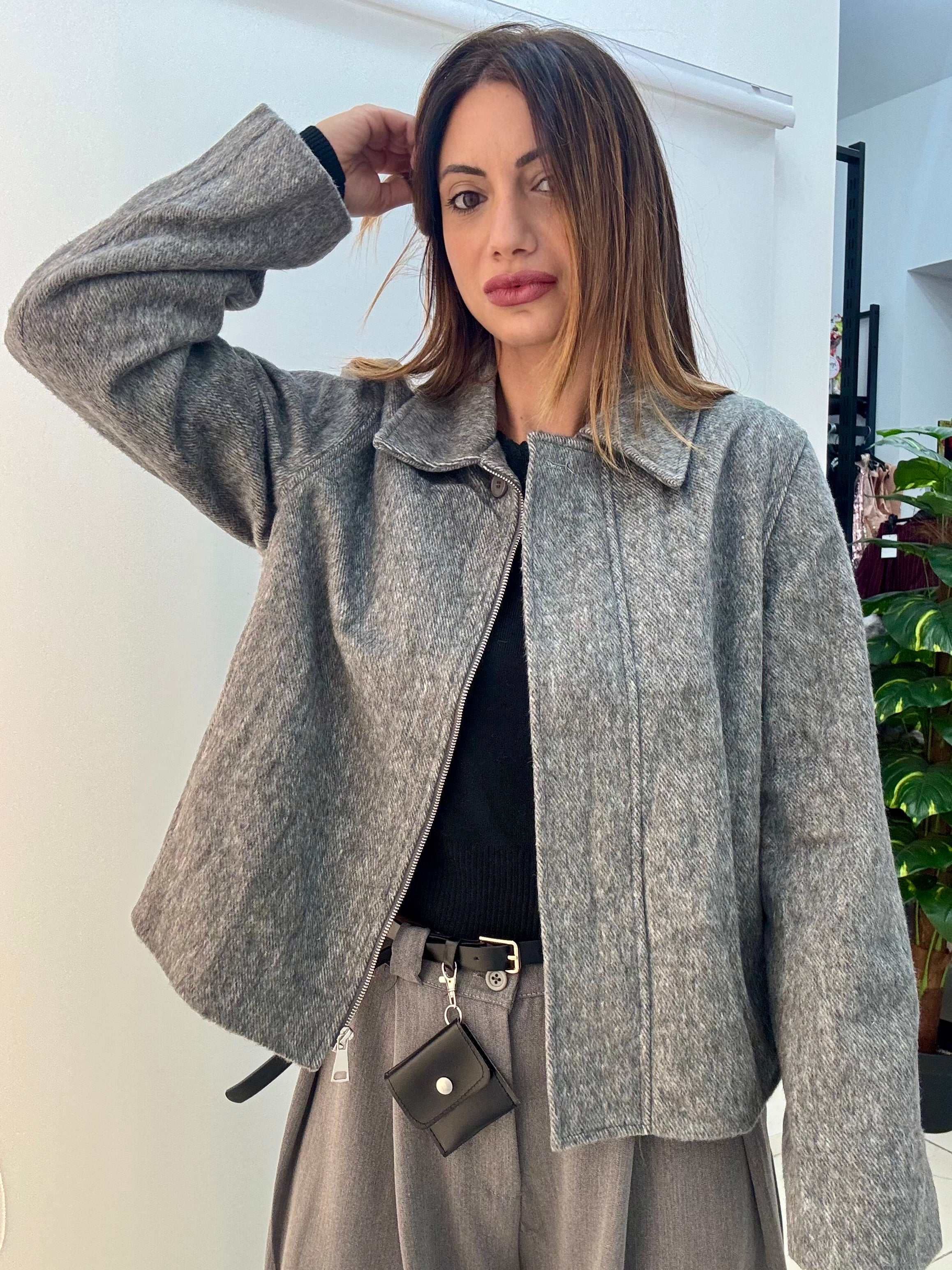 Giacca-Cappotto Evelyn Grigio